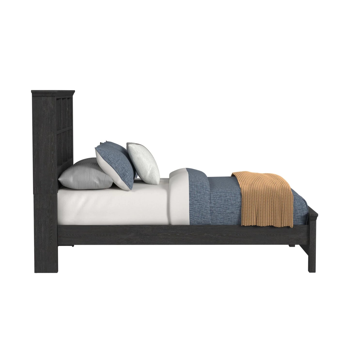 Hampton Kids - Full Bookcase Bed - Charcoal