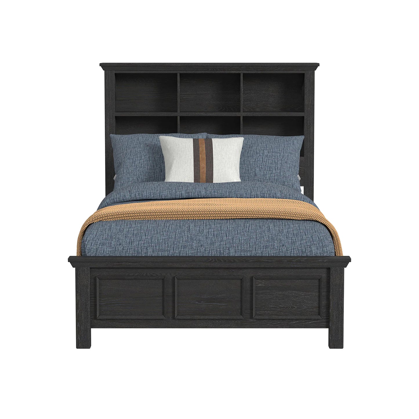 Hampton Kids - Full Bookcase Bed - Charcoal