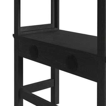 Hampton Kids - Twin Loft With Staircase And Desk With Speaker - Charcoal