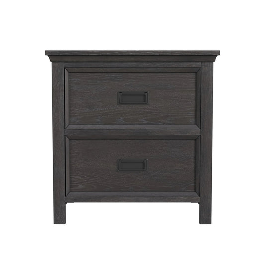 Hampton Kids - 2-Drawer Nightstand With USB - Charcoal