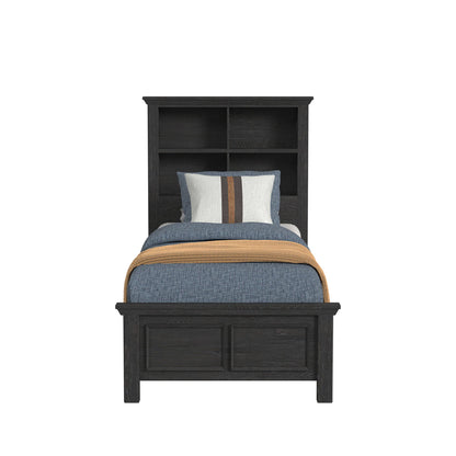 Hampton Kids - Twin Bookcase Bed - Charcoal