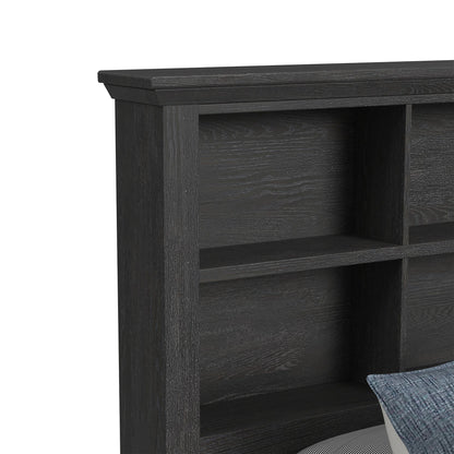 Hampton Kids - Twin Bookcase Bed - Charcoal