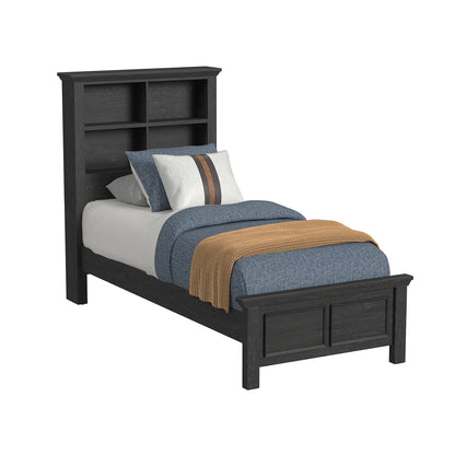 Hampton Kids - Twin Bookcase Bed - Charcoal