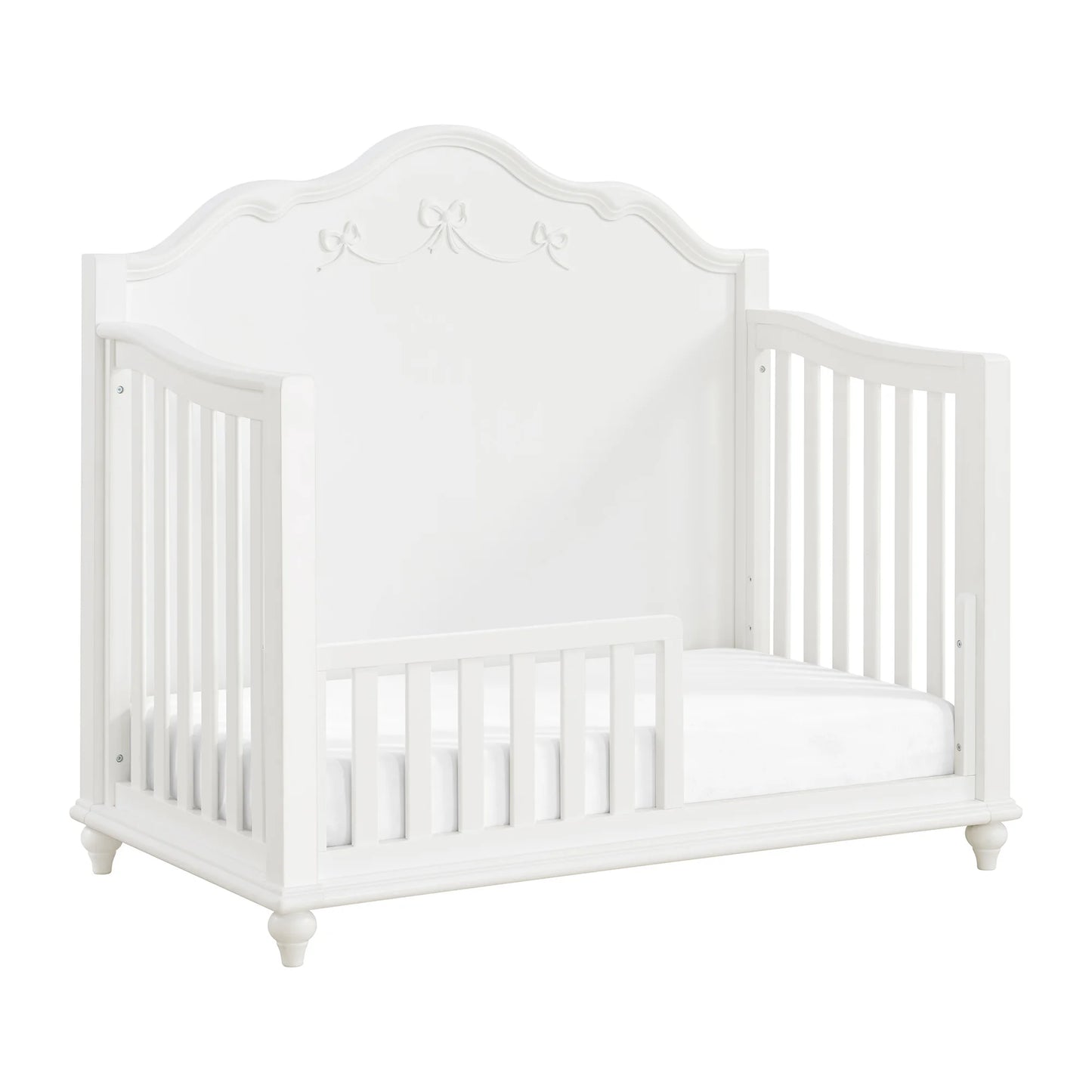 Alana - Crib With Guardrails - White