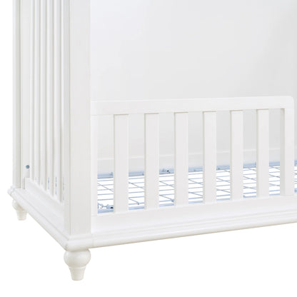 Alana - Crib With Guardrails - White