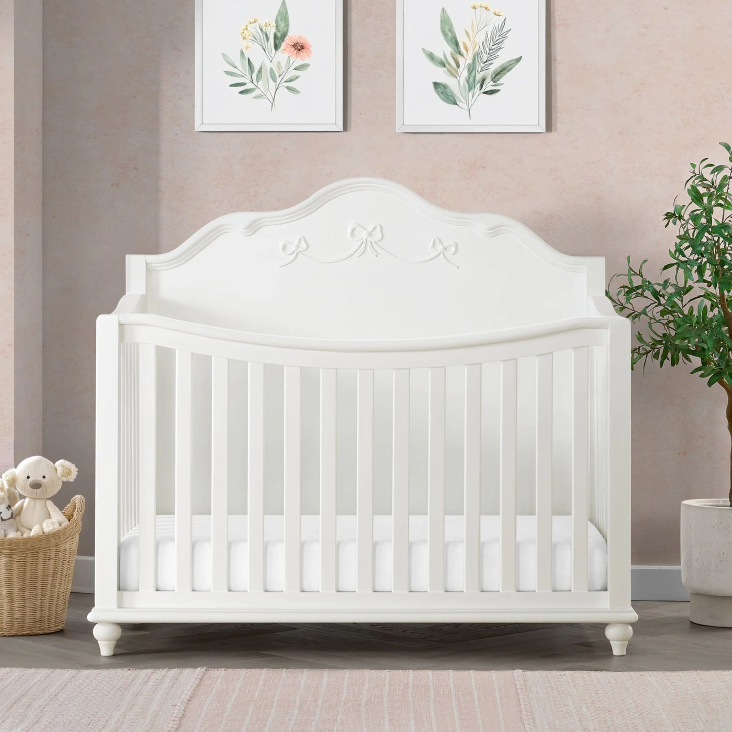 Alana - Crib With Guardrails - White