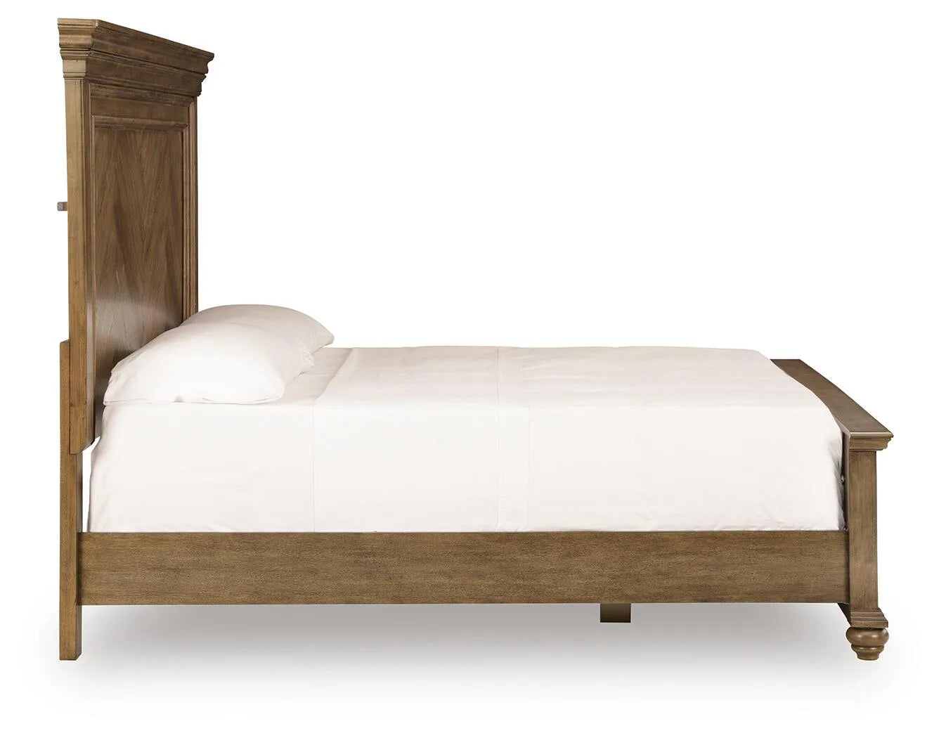 Karallin - King Panel Bed - Medium Brown