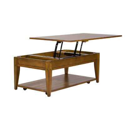 Lake House - Lift Top Cocktail Table - Light Brown