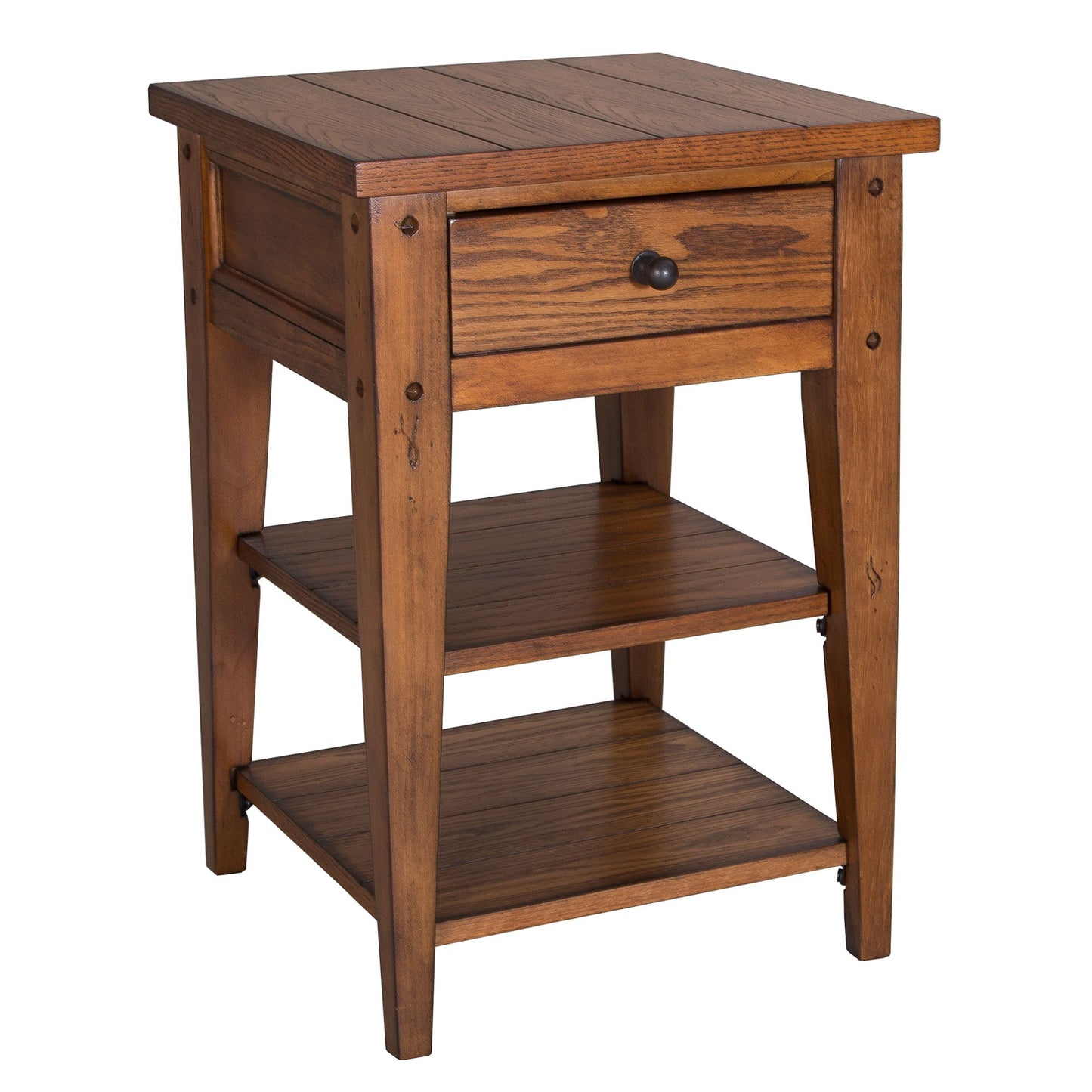 Lake House - Chair Side Table - Light Brown