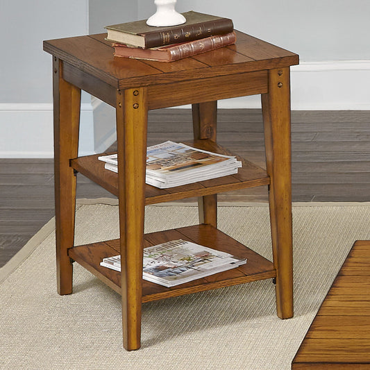 Lake House - Tiered Table - Light Brown