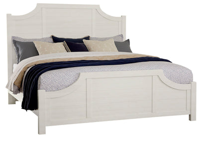 Maple Road - King Scalloped Bed - Soft White