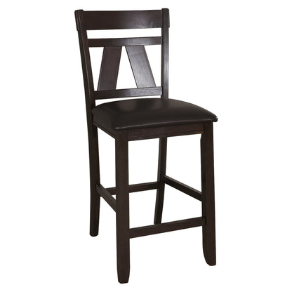 Lawson - Splat Back Counter Chair - Dark Brown