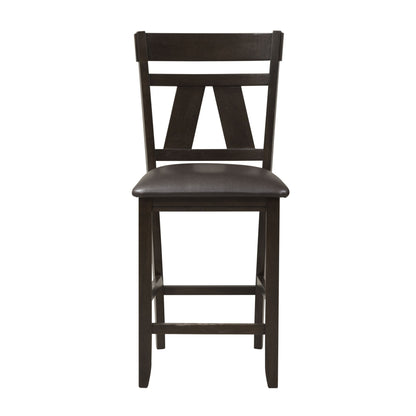 Lawson - Splat Back Counter Chair - Dark Brown