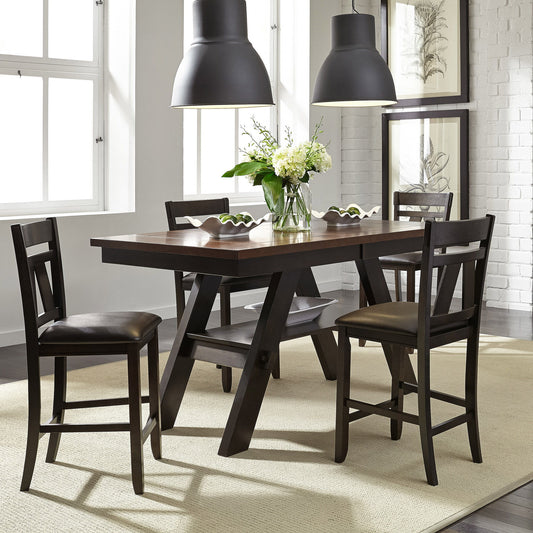 Lawson - 5 Piece Gathering Table Set - Dark Brown