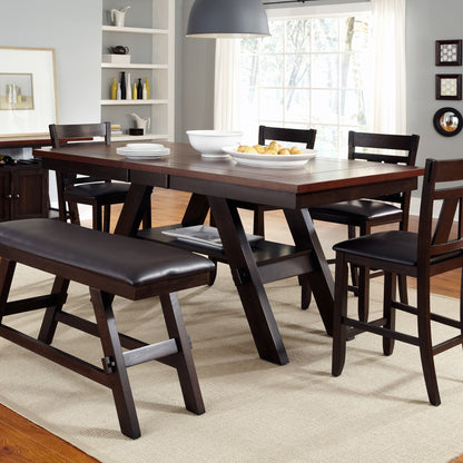 Lawson - 6 Piece Gathering Table Set - Dark Brown