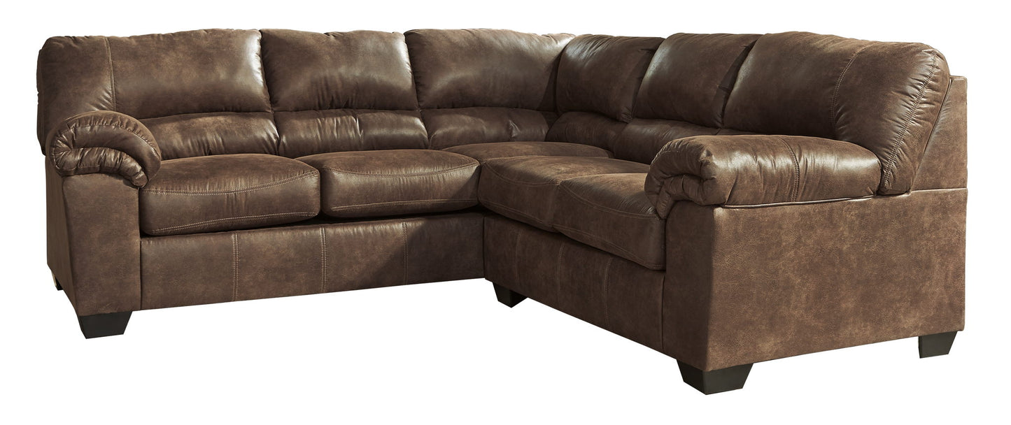 Bladen - Coffee - Left Arm Facing Sofa 2 Pc Sectional