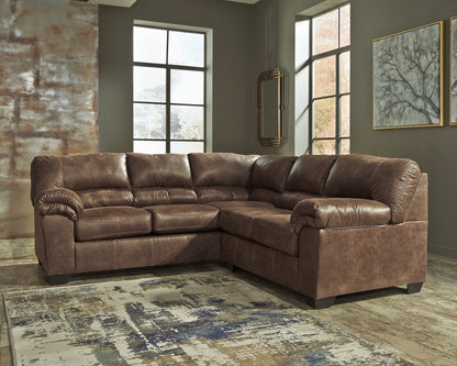 Bladen - Coffee - Left Arm Facing Sofa 2 Pc Sectional