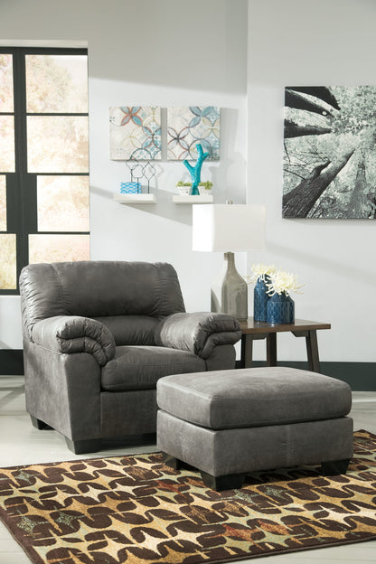 Bladen - Slate - 2 Pc. - Chair, Ottoman