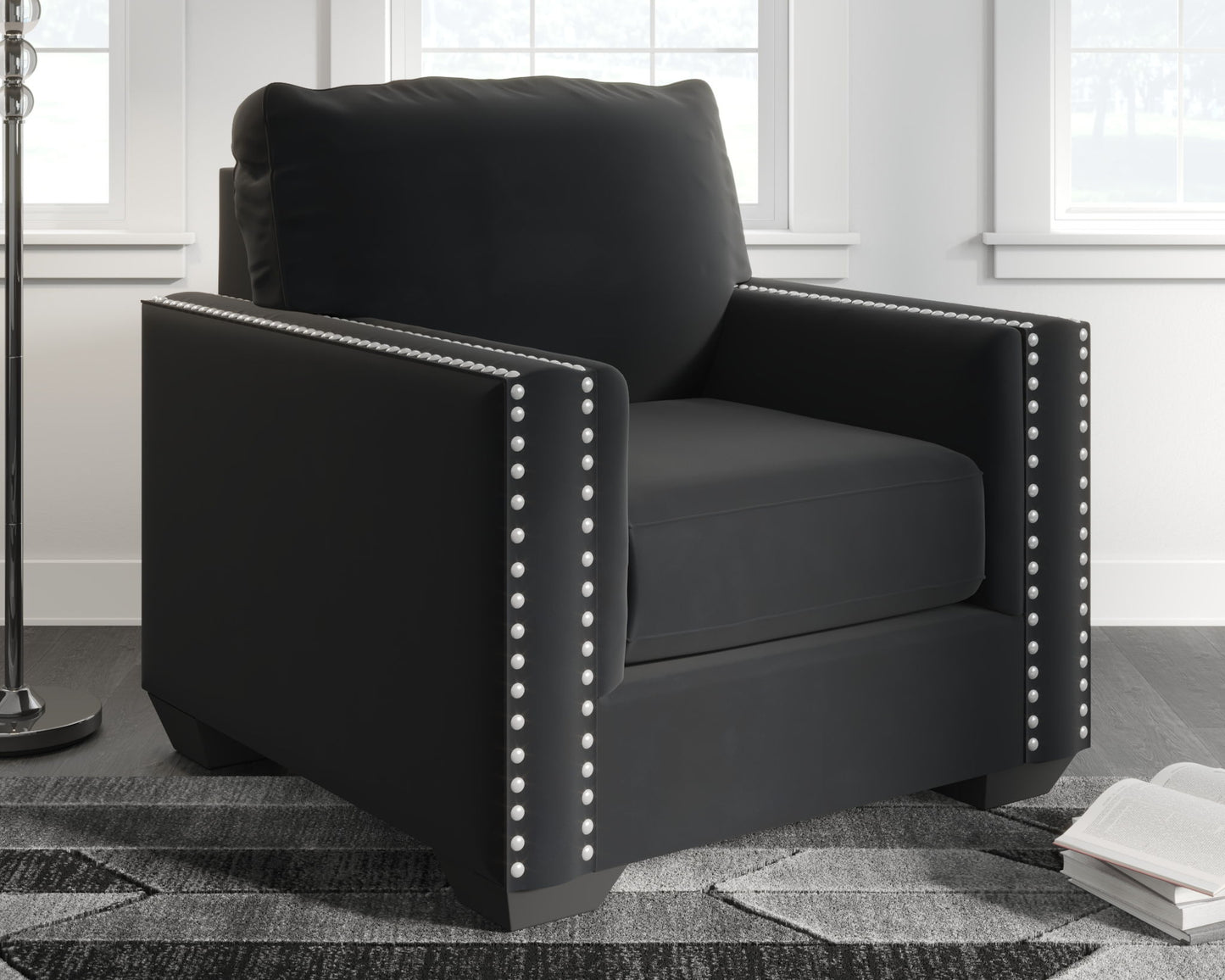 Gleston - Onyx - 2 Pc. - Chair, Ottoman