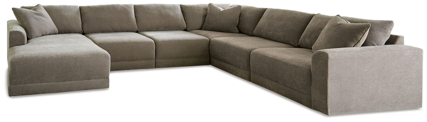 Raeanna - Storm - 6-Piece Sectional With Laf Corner Chaise