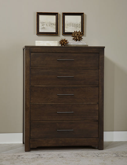 Crafted Cherry - Chest - 5 Drawers - Dark Cherry