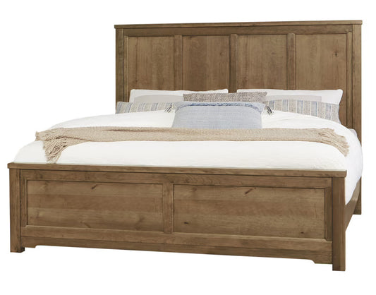 Crafted Cherry - Ben's 6 Panel King Bed - Meduim Cherry