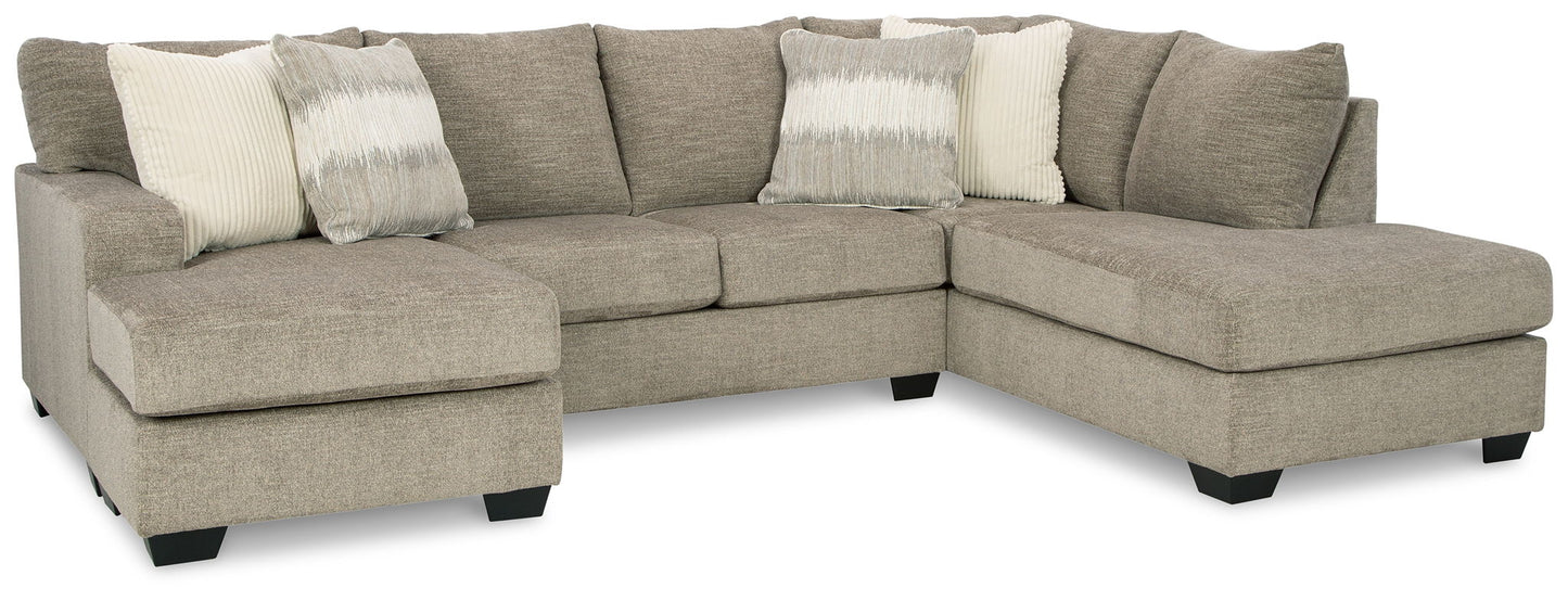 Creswell - Stone - Right Arm Facing Corner Chaise 2 Pc Sectional