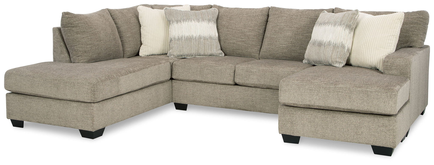 Creswell - Stone - Left Arm Facing Corner Chaise 2 Pc Sectional