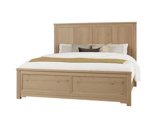 Crafted Cherry - Ben's 6 Panel Queen Bed - Bleached Cherry