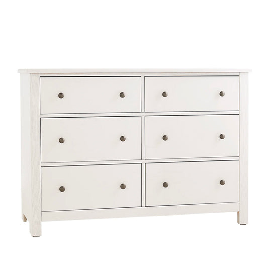 Fundamentals - 6 Drawer Dresser - White