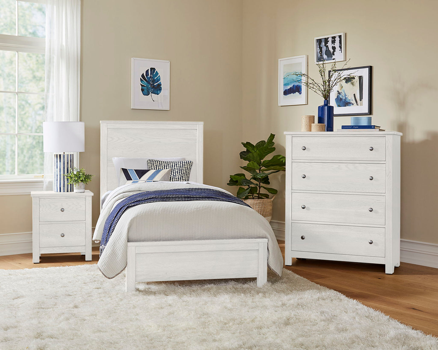 Fundamentals - Twin Bed - White