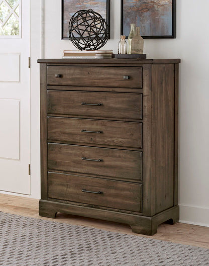 Cool Rustic - 5-Drawers Chest - Mink