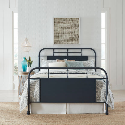 Vintage Series - Queen Metal Bed - Navy