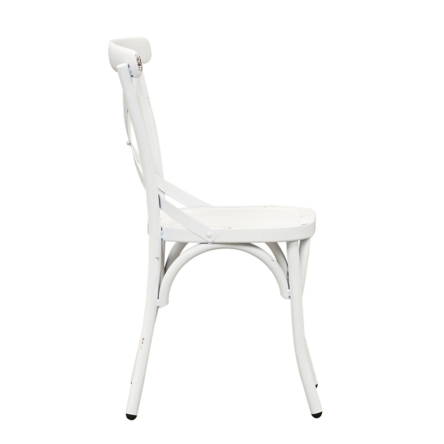 Vintage Series - X Back Side Chair - Antique White