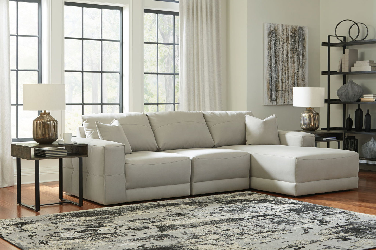 Next-gen Gaucho - Gray - Right Arm Facing Corner Chaise 3 Pc Sectional