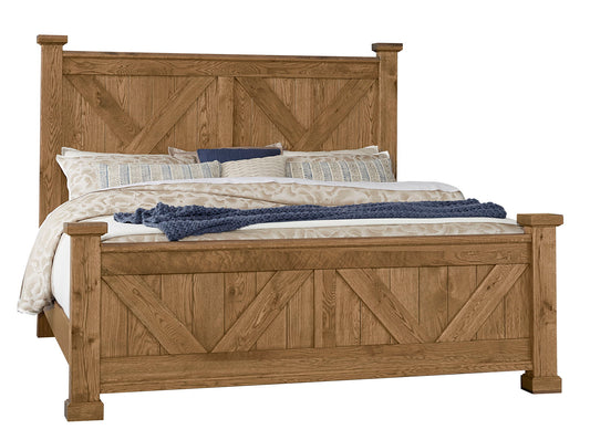 Yosemite - Queen X Bed With X Footboard - Light Brown