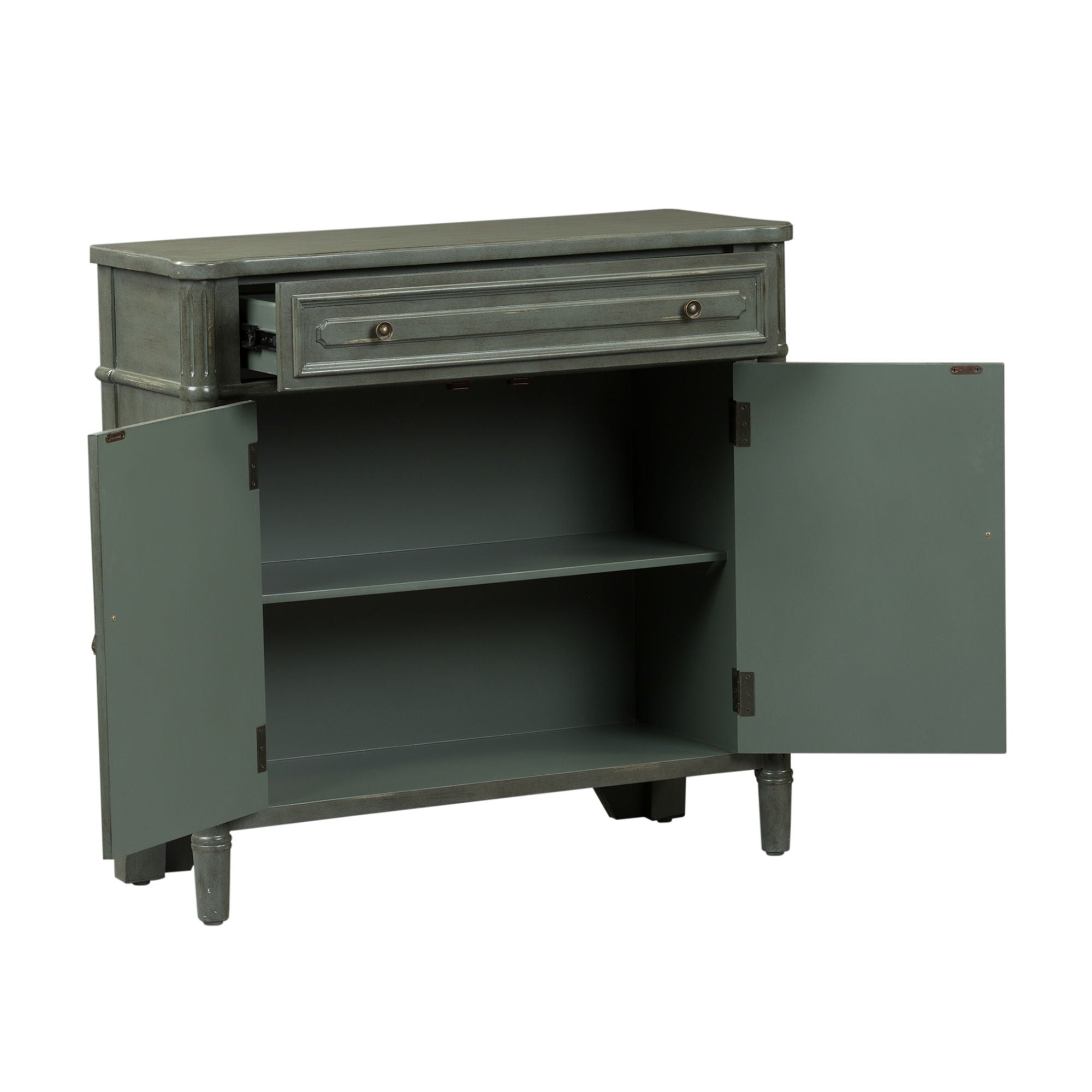 Madison Park 1 Drawer 2 Door Accent Cabinet Dark Gray Furniture Warehouse Ohio