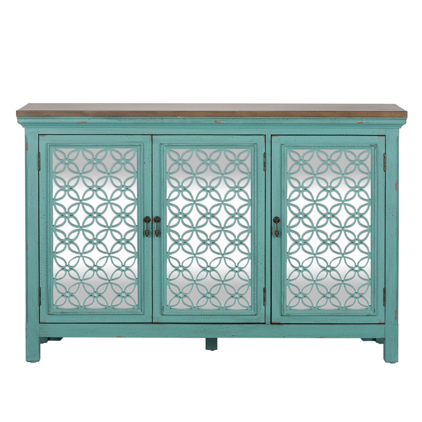 Kensington - 3 Door Accent Cabinet - Blue