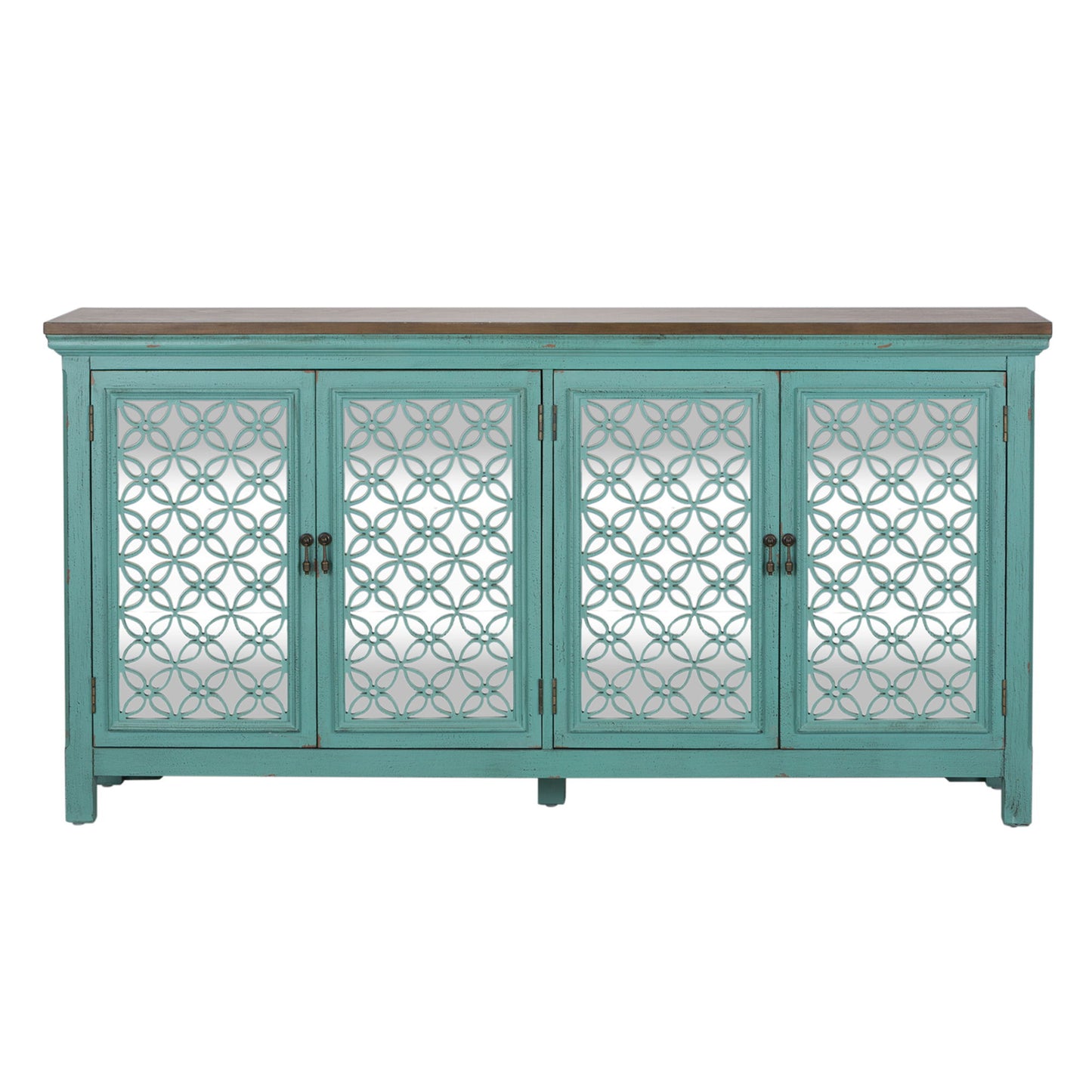 Kensington - 4 Door Accent Cabinet - Blue