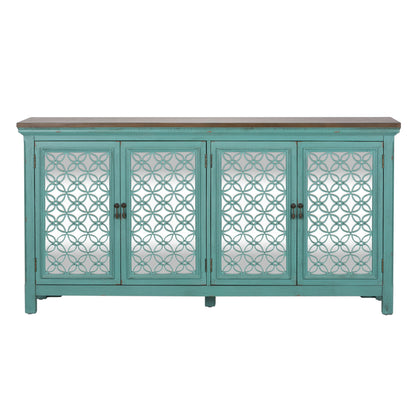 Kensington - 4 Door Accent Cabinet - Blue