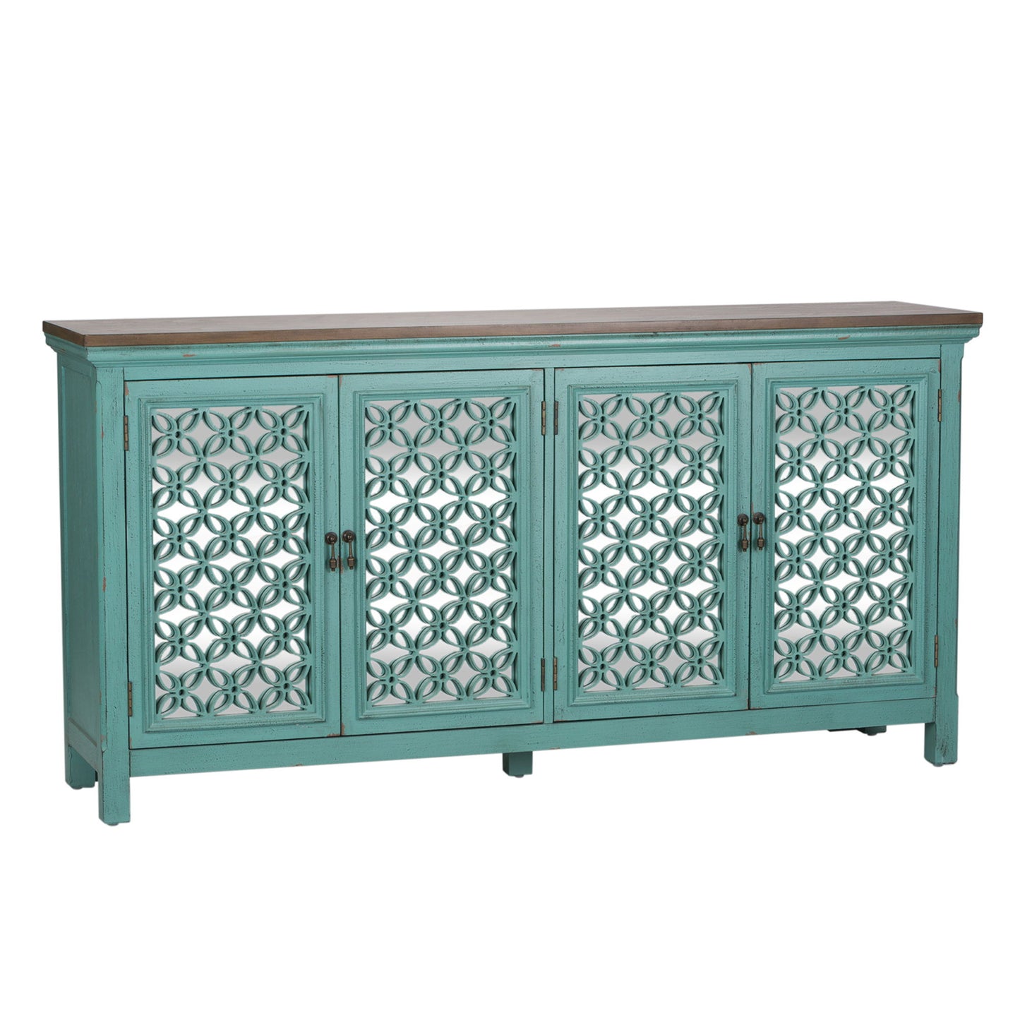 Kensington - 4 Door Accent Cabinet - Blue