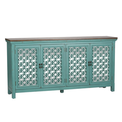 Kensington - 4 Door Accent Cabinet - Blue