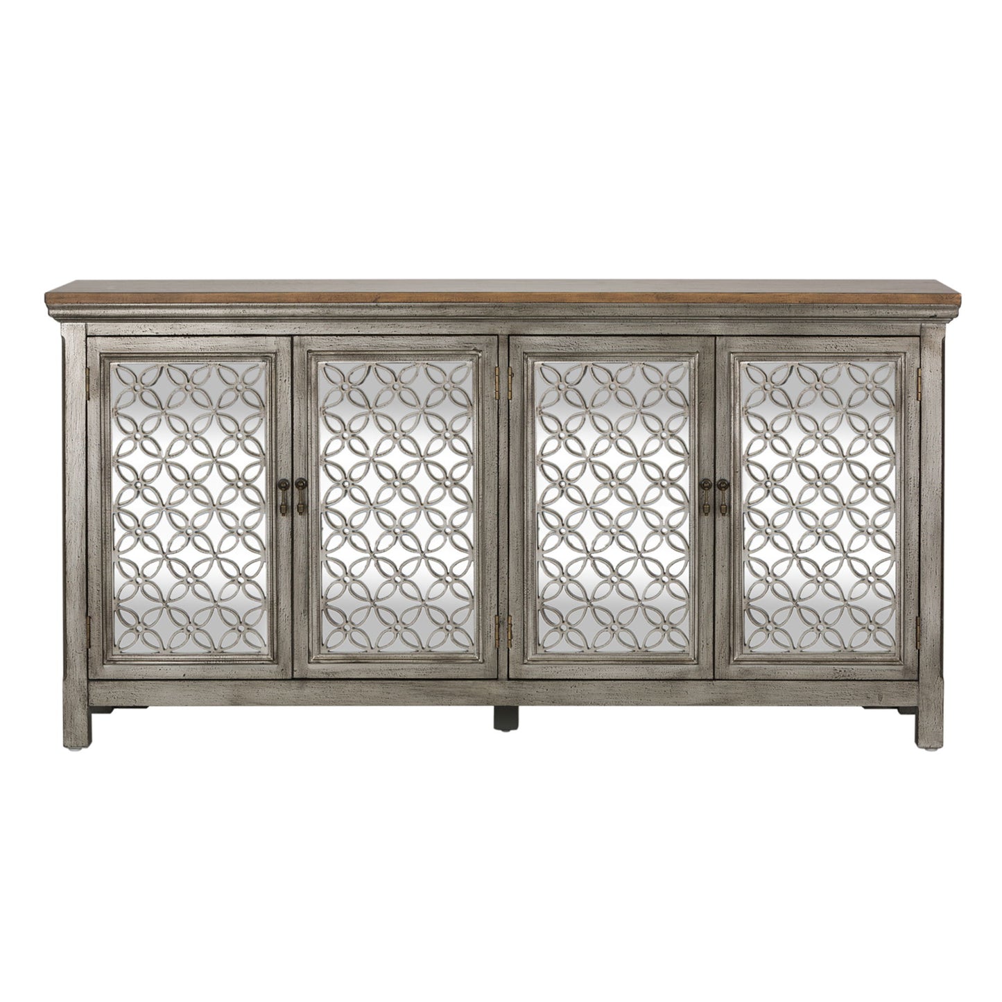 Westridge - 4 Door Accent Cabinet - Light Brown