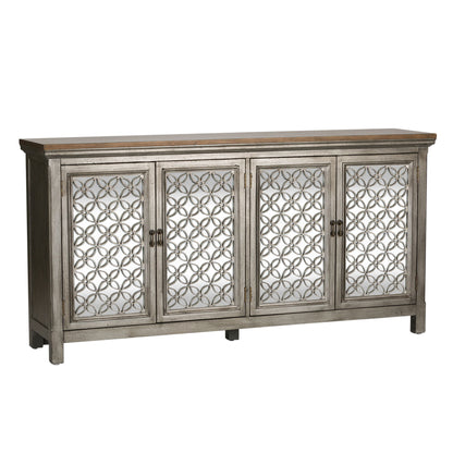 Westridge - 4 Door Accent Cabinet - Light Brown