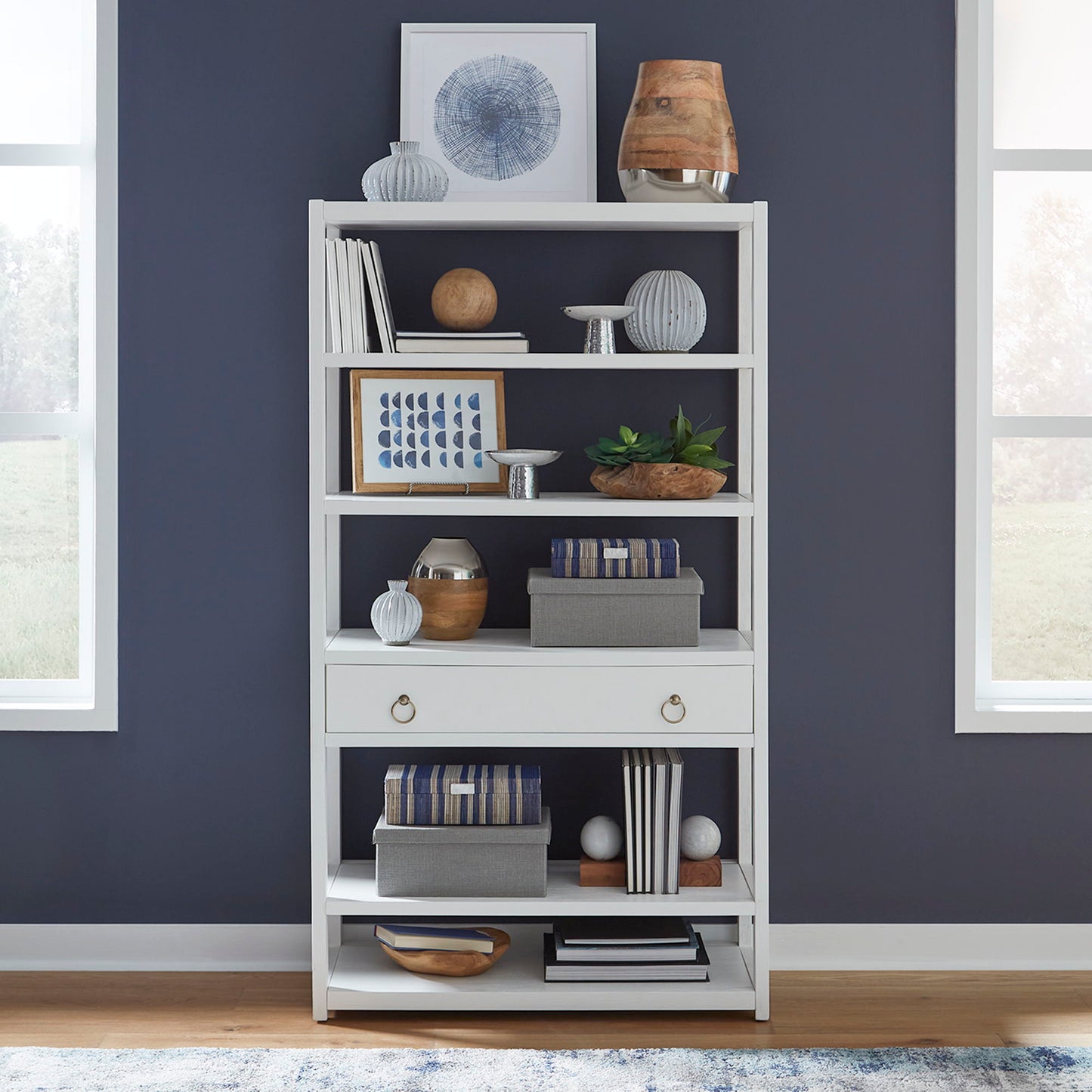 East End - Accent Bookcase - White