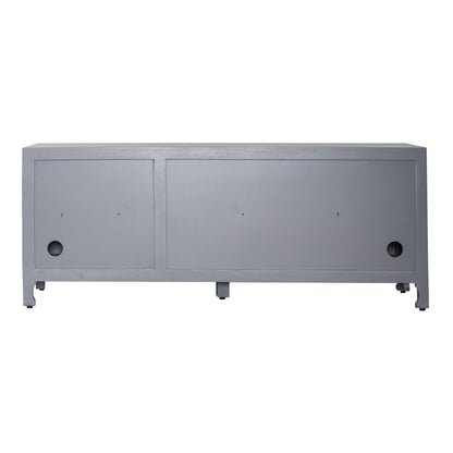 Marisol - 65" 3 Door Accent TV Stand - Washed Gray