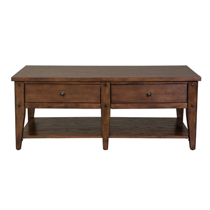 Lake House - Cocktail Table - Rustic Brown