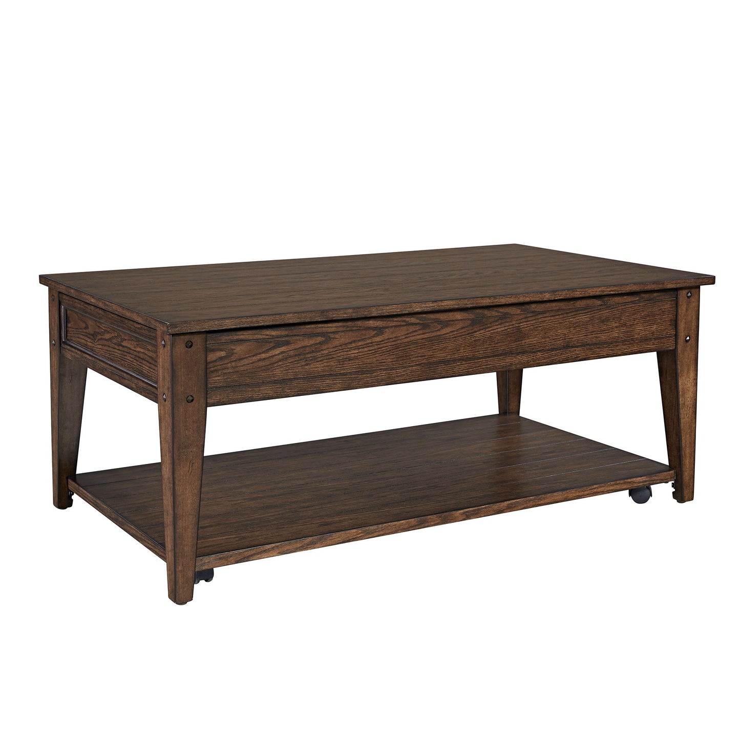 Lake House - Lift Top Cocktail Table - Rustic Brown