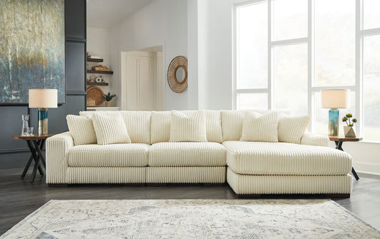 Lindyn - Ivory - 3-Piece Sectional With Raf Corner Chaise