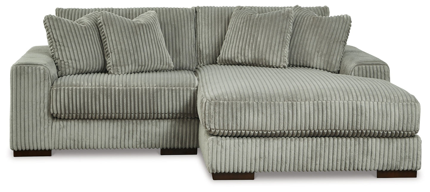 Lindyn - Fog - Right Arm Facing Corner Chaise 2 Pc Sectional
